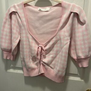 ASTR pink checker top